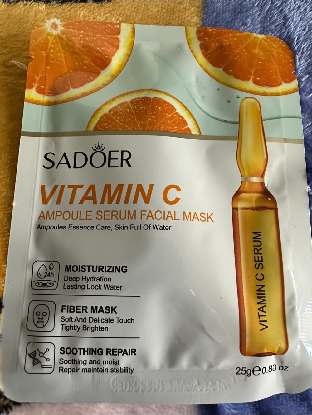 Vitamin C Ampoule Serum Facial Mask SADOER YOU GET FIVE